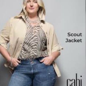 EUC S CAbi Scout Jacket Beige Utility Jacket